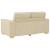 Canapea cu 2 locuri, crem, 160x78x84 cm, material textil GartenMobel Dekor