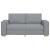 Canapea cu 2 locuri, gri deschis, 180x78x84 cm, material textil GartenMobel Dekor