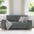 Canapea cu 2 locuri, gri închis, 180x78x84 cm, material textil GartenMobel Dekor