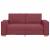 Canapea cu 2 locuri, roșu vin, 180x78x84 cm, material textil GartenMobel Dekor