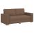 Canapea cu 2 locuri, maro, 180x78x84 cm, material textil GartenMobel Dekor