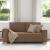 Canapea cu 2 locuri, maro, 180x78x84 cm, material textil GartenMobel Dekor