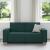 Canapea cu 2 locuri, verde închis, 180x78x84 cm, material textil GartenMobel Dekor