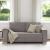 Canapea cu 2 locuri, gri taupe, 180x78x84 cm, material textil GartenMobel Dekor