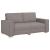 Canapea cu 2 locuri, gri taupe, 180x78x84 cm, material textil GartenMobel Dekor
