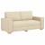 Canapea cu 2 locuri, crem, 180x78x84 cm, material textil GartenMobel Dekor