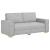 Canapea cu 2 locuri, gri nor, 180x78x84 cm, material textil GartenMobel Dekor