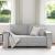 Canapea cu 2 locuri, gri nor, 180x78x84 cm, material textil GartenMobel Dekor