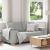 Canapea cu 2 locuri, gri nor, 180x78x84 cm, material textil GartenMobel Dekor