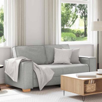Canapea cu 2 locuri, gri nor, 180x78x84 cm, material textil GartenMobel Dekor