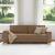 Canapea cu 3 locuri, maro, 180 cm, material textil GartenMobel Dekor