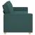 Sofa cu 3 locuri Verde închis 220 cm țesătură GartenMobel Dekor