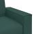 Sofa cu 3 locuri Verde închis 220 cm țesătură GartenMobel Dekor