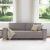 Canapea cu 3 locuri, gri taupe, 180 cm, material textil GartenMobel Dekor