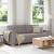 Canapea cu 3 locuri, gri taupe, 180 cm, material textil GartenMobel Dekor