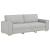 Canapea cu 3 locuri, gri nor, 220x78x84 cm, material textil GartenMobel Dekor