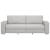 Canapea cu 3 locuri, gri nor, 220x78x84 cm, material textil GartenMobel Dekor