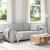 Canapea cu 3 locuri, gri nor, 220x78x84 cm, material textil GartenMobel Dekor