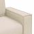 Sofa cu 3 locuri Bej 220 cm Material textil din in GartenMobel Dekor