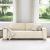 Sofa cu 3 locuri Bej 220 cm Material textil din in GartenMobel Dekor