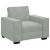 Canapea scaun gri deschis 100x78x84 cm catifea GartenMobel Dekor
