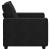 Canapea scaun negru 100x78x84 cm catifea GartenMobel Dekor