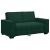 Canapea cu 2 locuri, verde închis, 160x78x84 cm, catifea GartenMobel Dekor