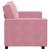 Canapea cu 2 locuri, roz, 160x78x84 cm, catifea GartenMobel Dekor