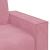 Canapea cu 2 locuri, roz, 160x78x84 cm, catifea GartenMobel Dekor