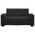 Canapea cu 2 locuri, negru, 160x78x84 cm, catifea GartenMobel Dekor