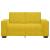 Canapea cu 2 locuri, galben, 160x78x84 cm, catifea GartenMobel Dekor