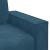 Canapea cu 2 locuri, albastru, 160x78x84 cm, catifea GartenMobel Dekor