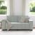 Canapea cu 2 locuri, gri deschis, 180x78x84 cm, catifea GartenMobel Dekor