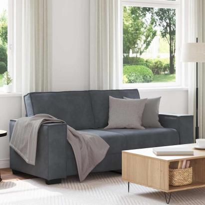 Canapea cu 2 locuri, gri închis, 180x78x84 cm, catifea GartenMobel Dekor