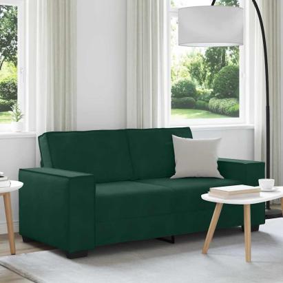 Canapea cu 2 locuri, verde închis, 180x78x84 cm, catifea GartenMobel Dekor