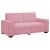 Canapea cu 2 locuri, roz, 180x78x84 cm, catifea GartenMobel Dekor