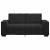Canapea cu 2 locuri, negru, 180x78x84 cm, catifea GartenMobel Dekor