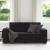 Canapea cu 2 locuri, negru, 180x78x84 cm, catifea GartenMobel Dekor
