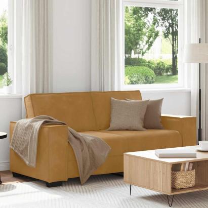 Canapea cu 2 locuri, maro, 180x78x84 cm, catifea GartenMobel Dekor