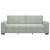 Canapea cu 3 locuri, gri deschis, material 220x78x84CM catifea GartenMobel Dekor
