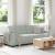 Canapea cu 3 locuri, gri deschis, material 220x78x84CM catifea GartenMobel Dekor