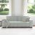 Canapea cu 3 locuri, gri deschis, material 220x78x84CM catifea GartenMobel Dekor