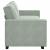 Canapea cu 3 locuri, gri deschis, material 220x78x84CM catifea GartenMobel Dekor