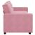 Canapea cu 3 locuri, roz, 220x78x84 cm, catifea GartenMobel Dekor