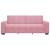 Canapea cu 3 locuri, roz, 220x78x84 cm, catifea GartenMobel Dekor