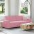 Canapea cu 3 locuri, roz, 220x78x84 cm, catifea GartenMobel Dekor