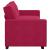 Canapea cu 3 locuri, roșu vin, 220x78x84 cm, material catifea GartenMobel Dekor