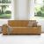 Canapea cu 3 locuri, Maro, 220x78x84 cm, catifea GartenMobel Dekor