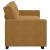 Canapea cu 3 locuri, Maro, 220x78x84 cm, catifea GartenMobel Dekor