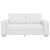 Canapea pentru două persoane Alb 180 cm Piele artificială GartenMobel Dekor